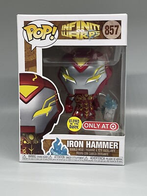 Funko Pop #857 Iron Hammer Avengers Infinity Warps GITD Target Exclusive