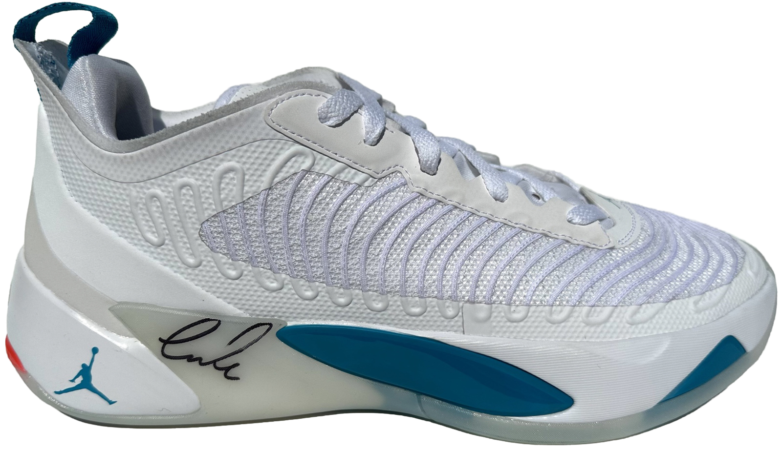 Luka Doncic Autographed Signed Dallas Mavericks #77 JORDA LUKA 1 MAVERICKS BASKETBALL SHOES PSA/DNA 