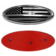 9"For Ford F150 Flex Accessories FRONT GRILL Tailgate US Flag Oval Emblem Badge