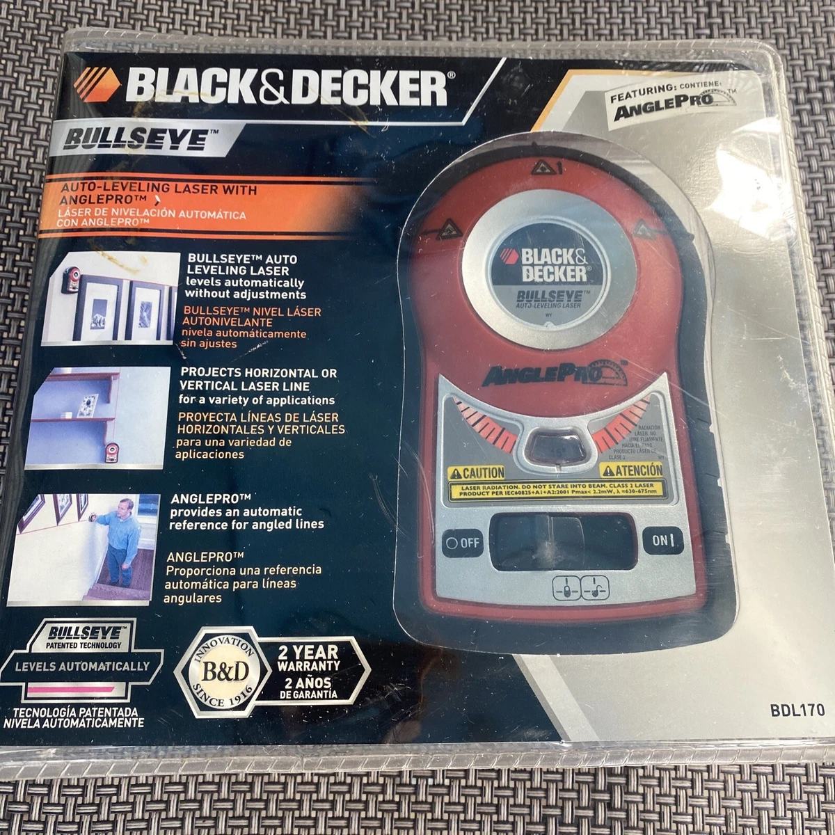 Black+Decker BullsEye BDL170 Self/Auto-Leveling Laser Level Wall Mount  Tested