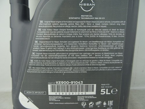 Nissan 5w30 c3