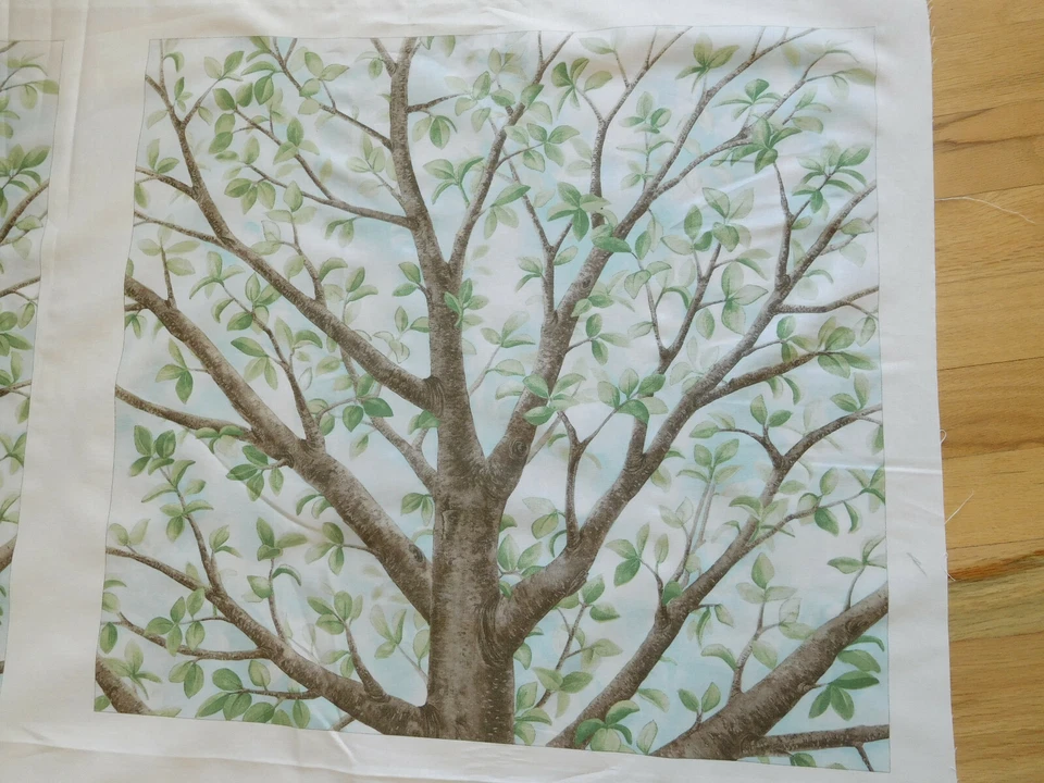 1 PANEL cotton Fabric #4315 MAGIC TREE 24"x44" Tracy Lizotte for Elizabeth's OOP - Image 2 of 2