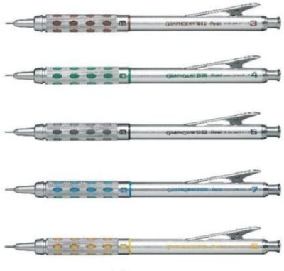 Pentel Graphgear 1000 Drafting Pencil Set 0.3-0.9mm 5 Pieces