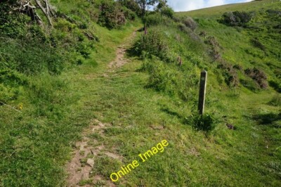 Foto 6x4 Wegkreuzung Salcombe Der Weg nach links macht eine Schleife bis zum Th c2014