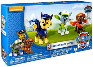paw patrol action pack pups figure set