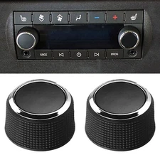 2 Rear Control Knobs Audio Radio Fits Escalade Enclave Tahoe Chevrolet GMC USA
