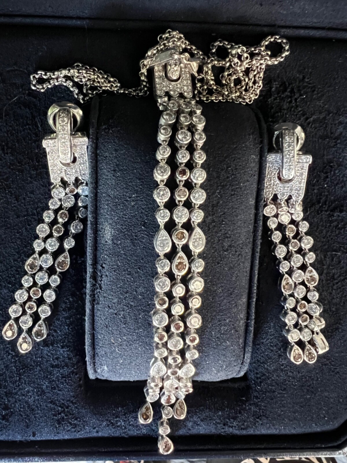 Original Authentic Chopard Earrings and Pendant S… - image 2