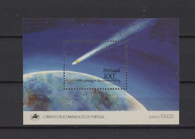 s46746 PORTUGAL POSTFRISCH ** 1986 Halley Comet S/S