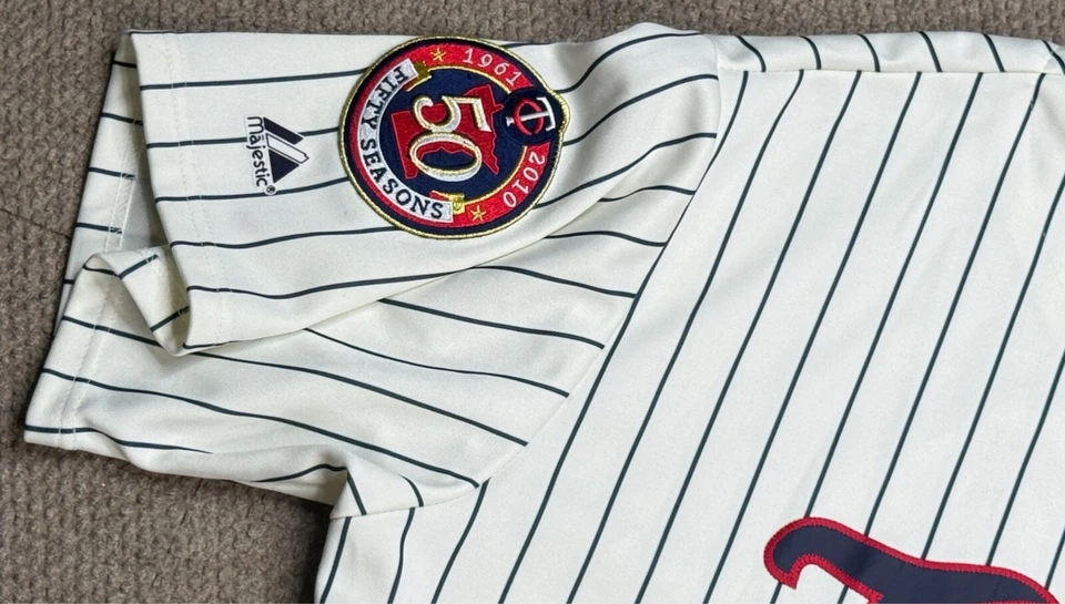 Majestic Vtg MLB 50 Seasons Minnesota Twins #21 Baseball Jersey Size 2XL - Image 4 of 4