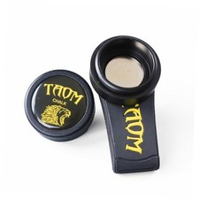 TAOM Round Shaped Pool Chalk Holder, 3-Black Holder with Yellow Silicone Clip2