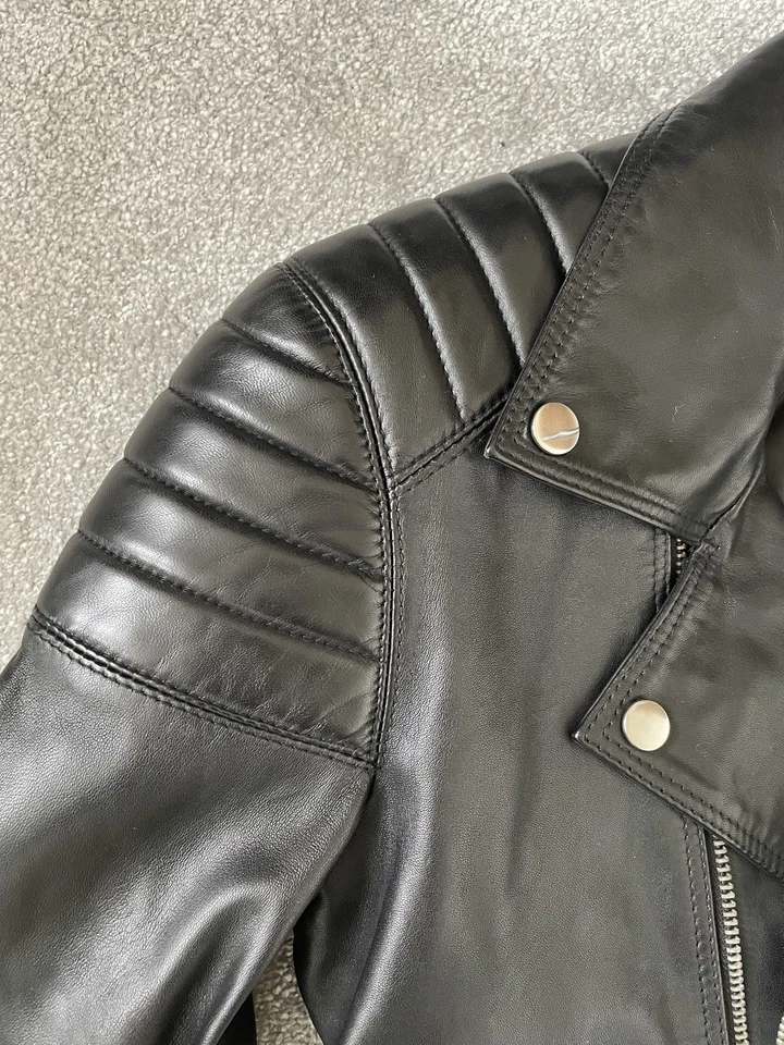 BLK DNM Excellent Condition Leather Jacket - Size XS  - Image 2 of 4