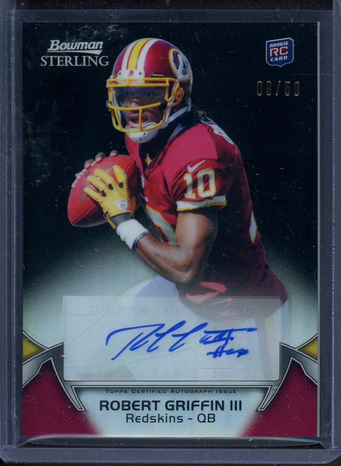 Robert Griffin III Bowman Sterling #1 Black Refractor-Autograph