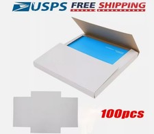 100 X White Vinyl Record LP Shipping Mailer Boxes 12.5"x12.5"x1" Album Paper Box