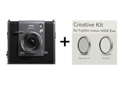 Fujifilm Instax WIDE EVO Kit mit NISI Kreativ-Filterset, Hybrid Sofortbildkamera