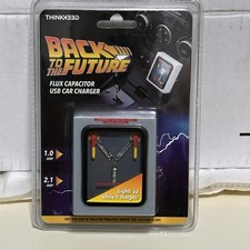 Thinkgeek Back To The Future Flux Capacitor Usb Car Charger Rare New Sealed