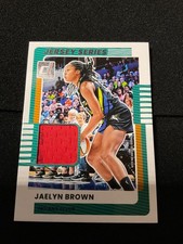 2025 Donruss WNBA Jaelyn Brown Jersey Series Logo letters Fever