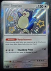 Pokémon TCG Snorlax 202/091 Shiny Holo Rare Paldean Fates Mint Condition