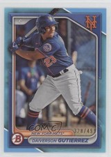 2024 Bowman Prospects Sky Blue Border 328/499 Daiverson Gutierrez #BP-59 0s7h