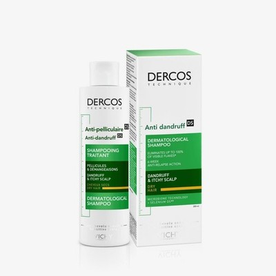Vichy Dercos Technique Dermatological Anti-Dandruff DS Shampoo Dry Hair 200ml 