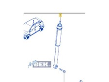 Stoßdämpfer rechts hinten Renault Captur II HF 562109129R P23049665