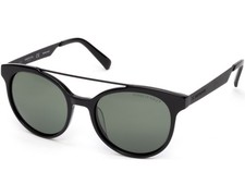 Kenneth Cole KC7226 01R Black Polarized Round Plastic Sunglasses Frame 53-19-145