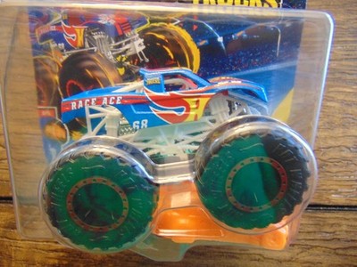 2024 New LOOK RACE ACE Hot Wheels Monster Truck w/ CRUSHABLE CAR Always ship Box