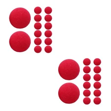 2 Pieces Red Rubber Clown Nose Circus Theme Party Decorations Kids