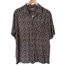 Campia Vintage Hawaiian Shirt, Casual Button Down Size Large