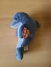 Ty Beanie Baby Echo the Dolphin DOB December 21, 1996