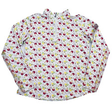 San Soleil Golf Shirt Womens M Daiquiri Quarter Zip UPF 50 Mesh Sleeve Logo