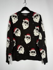 CHRISTMAS SANTA Jumper - Medium - Black - Great Condition -Men  s