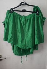 Damska zielona bluzka i szorty zestaw rozmiar 3XL