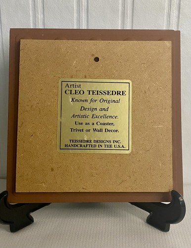 Teissedre Fliesenuntersetzer Türkis Südwesten Indianer Rot Chilischote 1983 - Bild 7 von 8