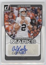 2024 Panini Donruss Signature Marks ( Pictured) AJ Cole Daniel Carlson Auto 0rd2
