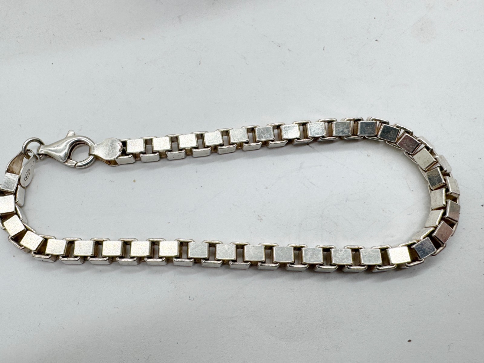 VINTAGE SOLID SILVER INTERLOCKING GEOMETRIC CUBE … - image 4