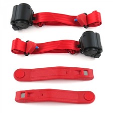 Chevy Truck 1935 - 1940 Standard 3pt Red Retract Bucket Seat Belt Kit-2 Belts Chevy Truck 1935 - 1940 Standard 3pt Red Retract Bucket Seat Belt Kit-2 Belts