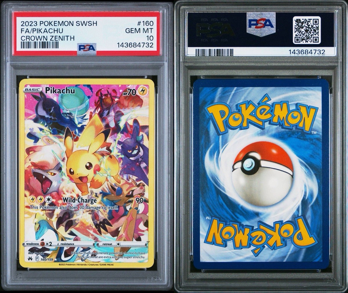 Pikachu (Secret) 160/159 Crown Zenith Holo PSA 10 | eBay