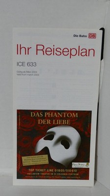 Deutsche Bahn AG - Ihr Reiseplan - ICE 633 - ab März 2003
