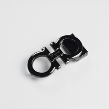 Salvatore Ferragamo Men's Belt Buckle, for 1.38 "Wide Leather Belts - Black