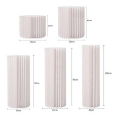 Paper Flower Cake Stand Plinth Cylinder Pedestal Wedding Cake Dessert Display UK