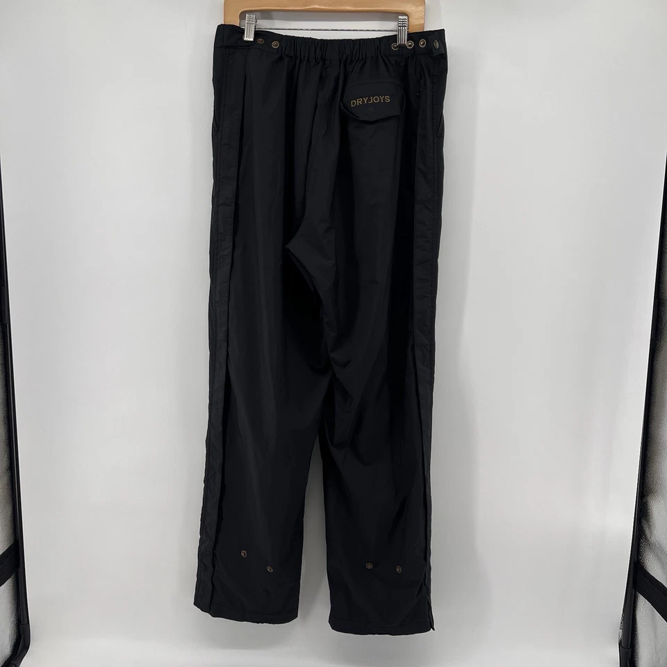 Pantalones de golf FootJoy FJ Dryjoys para hombre grandes negros lluvia viento impermeables ligeros Foto 3 de 4