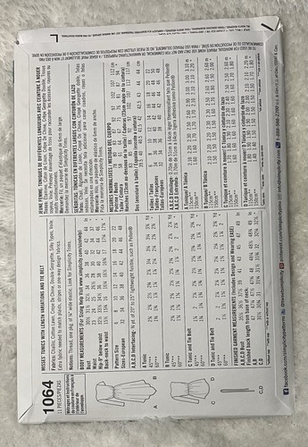 Simplicity 1064 Misses' Tuniken mit Längenvariationen & Bindegürtel 6-14 NEU - Bild 2 von 2