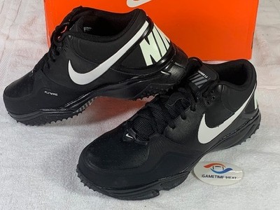 Size 14 Nike Trainer 1.3 Flywire Turf Training Football Shoe Cleats Black 525324