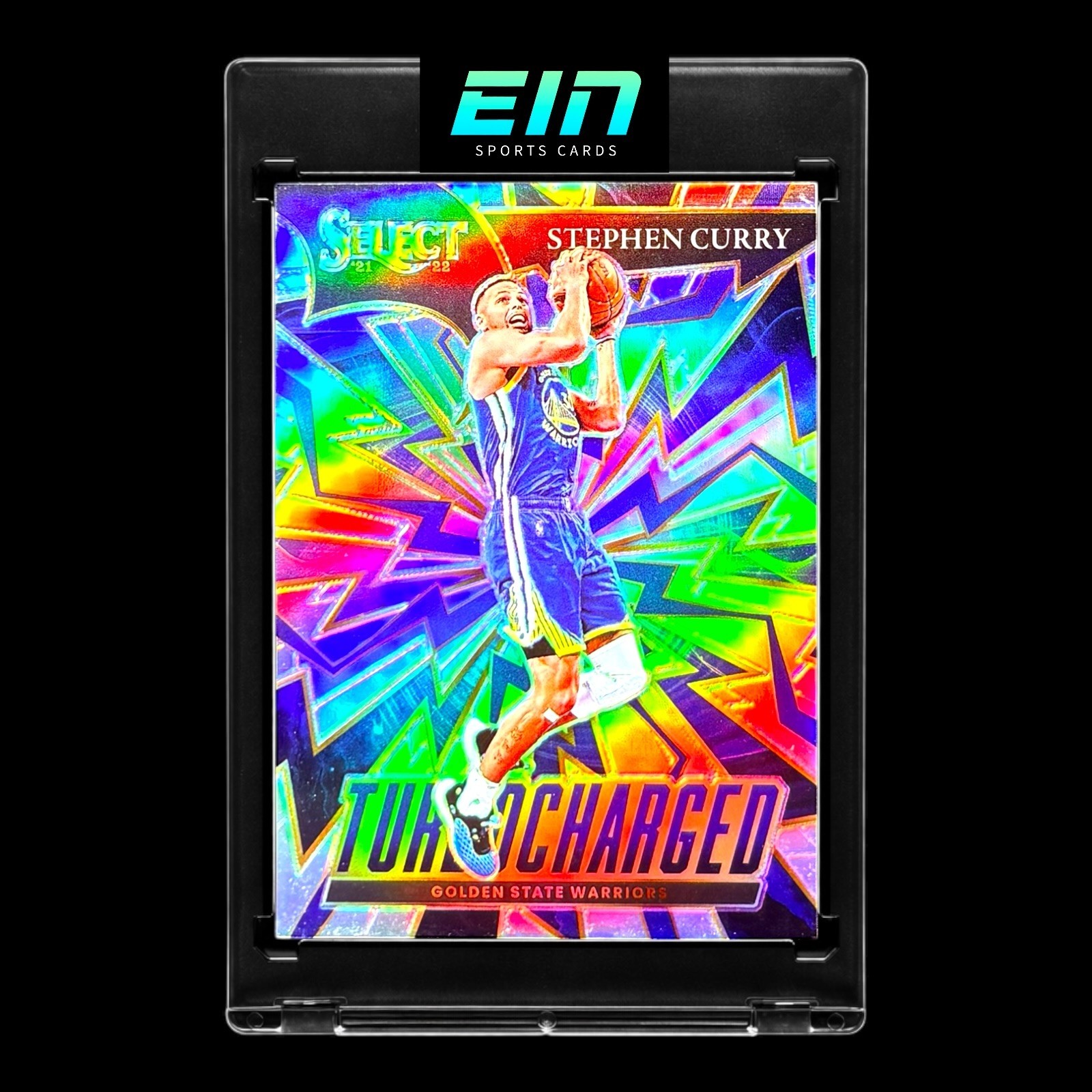 2021-22 Panini Select Prizm STEPHEN CURRY "TURBO CHARGED" HOLO SILVER 🔥WARRIORS