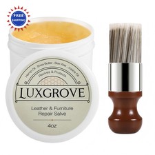 Leather  Furniture Repair Salve 4oz LUXGROVE Polisher Cleaner Conditioner Soap