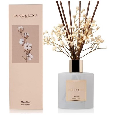 Eleganter Raumduft Reed Diffuser Gold 200ml - Natürliches Aroma & 8 Stäbchen