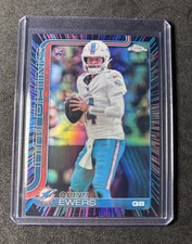 2025 Topps Chrome Quinn Ewers RC Rookie Neon Pulse Refractor #316 Miami Dolphins
