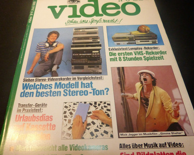 Video Nr.6/1983  James Bond 007/Mick Jagger/Udo Lindenberg/ABBA/Beatles/Golf GTI