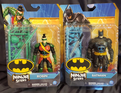 DC Batman Ninja Strike Batman and Robin Action Figures | eBay