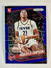 WNBA 2025 Prizm Makayla Timpson RC ~Blue Velocity Prizm~ #14 Indiana Fever